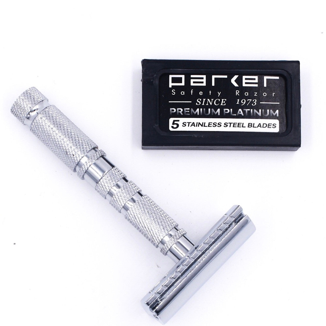 Parker A1R 4-Piece Travel Safety Razor and Leather Case